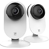 YI Pro Home 2K Camera WIFI Kit da 2 Videocamere di Sorveglianza 3MP con Rilevamento Intelligente Avanzato per Umano/Veicolo/A