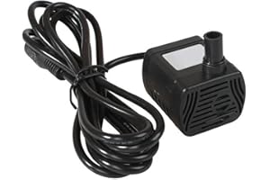 OBELUNRP Solar Water Pump, DC 12V Mini Solar Fountain Pump Replacement with 1.5m Wire, Quiet Solar Pump, Micro Submersible Water Pump for Water Feature Garden Floating Pond