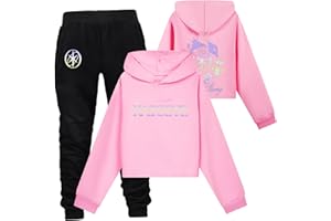 BCFSITNBH Katseye Merch Kids Tracksuit KATSEYE Vintage Y2k Hoodies Pullover Sweatshirts & Sport Sweatpants Bottom Two-piece Sets 2 Piece Outfit for Fans, Girls, Boys