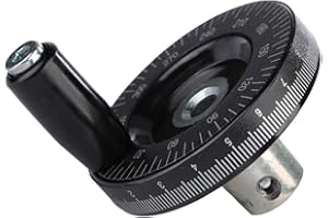 FTVOGUE Scale Angled Handwheel Bakelite Milling Hand Wheel Solid Bakelite Round Industrial Wheel