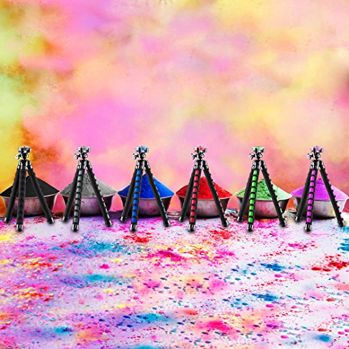 Mantona kaleido Flex leichtes Flex Stativ (mit hochwertigem 360Â° Kugelkopf, geeignet fÃ¼r Digital und Videokameras, Smartphones und Action Cams) night black