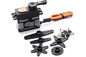 YOUUZ Digital RC Servo 40KG Metall Wasserdicht Servo Modellbau Lenkung mit Metallgetriebe für RC Modelle, Starrflügel, Auto 1/10 1/8, Roboter und intelligenten DIY (1 Stücke)