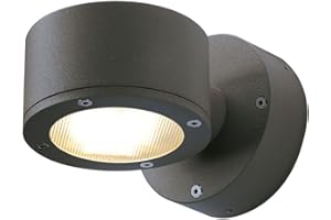 ‎SLV SLV SITRA | LED Wandleuchte, Außenbeleuchtung von Wänden, Wegen, Eingängen, LED Strahler, Wand-Lampe aussen, Aussenleuchte LED, Gartenlampe, Wege-Leuchte | anthrazit, IP44, GX53