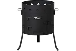 ‎BBQ-TORO BBQ-Toro Kazan Ofen Ø 40 cm | Gulaschkessel, Feuerkessel, Outdoor Ofen, Untersetzer | Feuer-Ofen, Eintopfofen, Feuerstelle, Außenküche, Kazan-Gestell | Feuerofen, Feuerkesser, Utschak, Dreibein