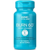 GNC Burn 60 with Powerful thermogenic formula - 60 Tablets (Cinnamon flavored)