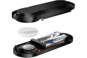 DUHESIN 10-Jahres-Batterie-Hülle Batteriehülle für AirTag – 4-in-1: Aufhängen, Magnetisch, Haften und Aufbewahren. Verwenden Sie Zwei AA-Batterien. Über 14-mal mehr Kapazität als CR2032, wasserdicht