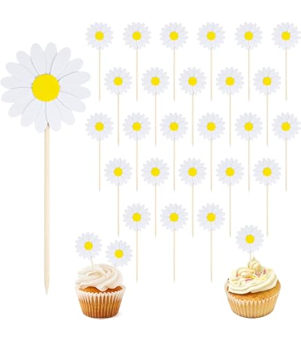 4 Packs Gänseblümchen Banner, Gänseblümchen Deko