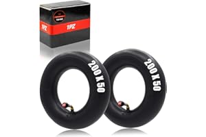 1PZ UK4-25T 2 Pack of 200 x 50 8" x 2" Electric Scooter Inner Tube Inflatable Anti-Slip Rubber for 8 Inch Razor E100 E150 E200 Scooter Wheel Tire Tyre