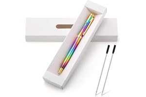 GREOER Thank You Pen+2pcs Replaceable Refills+Gift Box Set, Laser Engraved Stainless Steel Pen Fancy Pen for Men Women Boss Father's Day Birthday Wedding Christmas Anniversary Valentines Present