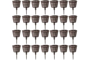 NOPEILVI 100 PCS Bonsaï Boîte D'engrais Bonsaï Panier D'engrais Réutilisable En Plastique Jardin Outil Couverture Boîte Panier Pots Plante Cultiver Engrais Conteneur Boîte pour Fleur Plante(4 * 6 cm)