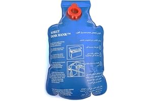 LOWENERGIE Toilet Water Saving Device Cistern Tank Bag Bank Flush Insert Dual Clip Hook (1 Pack)