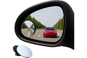 ARVO Blind Spot Mirrors for Cars (2-Pack) Adjustable 360° Rotating HD Glass Convex Round Mirror, Waterproof & Frameless for Maximum Rear View – Universal Fit for Cars, SUVs & Trucks