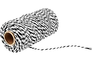 KAREN66 Bäcker Bindfäden 1 Roll 100M Baumwolle Schnur 2MM Bastelschnur Dekokordel Schnur Perfekt für DIY Kunstgewerbe Gartenarbeit Baumwollschnur für Geschenke Verpacken an Weihnachten