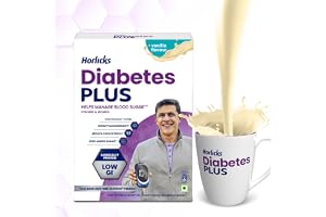 Horlicks Diabetes Plus, Vanilla, 400G, Powder, Helps Manage Blood Sugar From Day 1