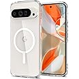 Spigen Ultra Hybrid OneTap Metal Ring MagFit for Google Pixel 9 Pro/9 Case, Pixel 9 Pro/9 Back Cover (2024) - White