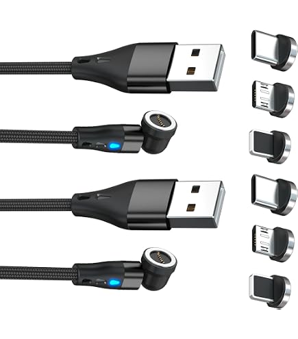 Cavo dati magnetico di tipo C, lungo cavo bianco da 1,8 m