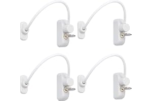 Neoteck 4 styck Säkerhet för Fönster/Dörr Barnsäkerhetsspärr Fönsterblockeringskabel för Barn, Bebis, Familj, Offentliga och Kommersiella Tillämpningar