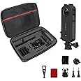 Accessory Kit for Insta360 One X3 - Large Size Carry Case Frame Case Adhesive Sticker Base Mount 1/4 Screw Hole Camera Tripod Adapter Mount