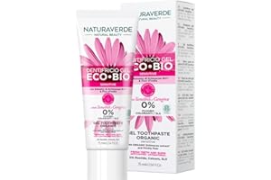 Naturaverde | BIO - Dentifricio ECO BIO Sensitive con Estratto di Echinacea e Fico d'India, per Denti e Gengive Sensibili, 0% Fluoro, 75ml