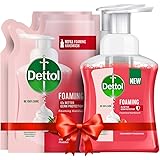 Dettol Foaming Handwash Pump + Refill Combo, Strawberry (250ml + 200ml) Pack of 2 | Rich Foam | Moisturizing Hand Wash | Soft