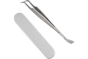 HRLORK 2 in 1 Tick Remover Professional Tick Removal Tool Stainless Steel Tick Remover Tweezers with Box for Dogs, Cats, Pet and Humans