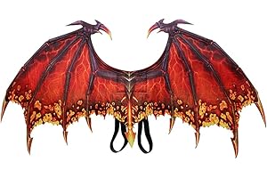 XIYAO Halloween Mardi Gras Costume Cosplay Demon Dragon Wing for Adult