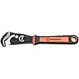Crescent CPW12 Self-Adjusting Pipe Wrench with Dual Material Grip for Added Comfort and Durability, Red/Black