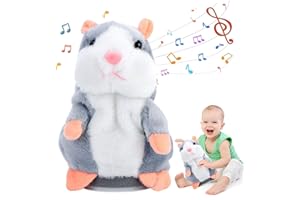 HBSFBH Plüsch Hamster Spielzeug, Maus Kinder Stofftier, Sprechender Hamster Spielzeug, Sprechen Hamster Spielzeug wiederholt, Record Spielzeug Interaktives für Kinder Geburtstagsgeschenke