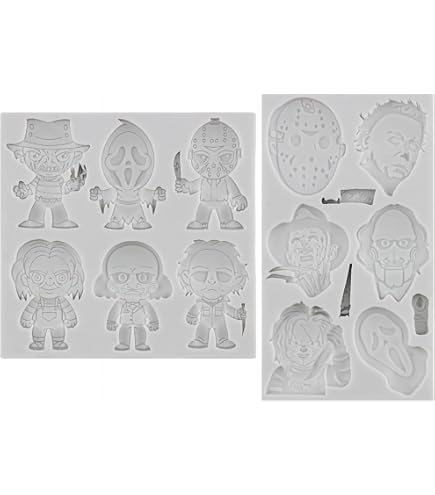 Stampo In Silicone Per Torte Con Personaggi Horror - Per Halloween, Cioccolato, Fondente E Fai Da Te