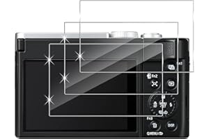 Holilo Vetro Temperato Pellicola per Panasonic Lumix DC-TZ90 / TZ96 / TZ99/LX100/LX100 II【3 Pezzi】 Pellicola Protettiva, Durezza 9H Senza Bolle Protezione Schermo HD Anti-graffio Anti-Impronta