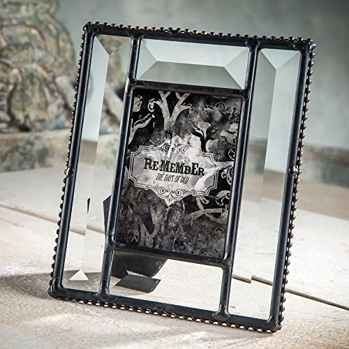 J Devlin Glass Art Beveled Glass Photo Frame - 2 1/2 x 3 1/2 Easel Back