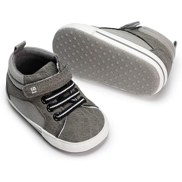 Sekantrol Baby-Sneaker Aus Segeltuch – Weiche Sohle, Hoher Schnitt, Rutschfest, Für Neugeborene & Laufanfänger