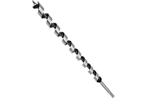 DIVO Broca de serpiente para madera, 20 mm de diámetro x 460 mm de longitud (broca de viga, forma Lewis, Broca en espiral, con vástago hexagonal) para Taladros