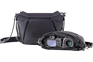 PGYTECH OneGo Rope Strap Camera Bag, Multi-Functional Camera Sling Bag Handbag Crossbody for Urban Travel Photographers, Small Camera Bag for Sony/Canon/Nikon/Mirrorless Camera,Midnight Black