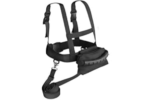 DELAESI Ski Gurt Kinder Ski Tragehilfe Skigurt mit Abnehmbarer Leine und Tasche Verstellbar Kinder Skischultergurt Skiträger Gurt Ski Zubehör für Anfänger