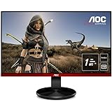 AOC G2590VXQ Monitor da Gaming 24.5", FHD 1920 x 1080 a 75 Hz, 1 ms, Speaker, D-SUB, 2 x HDMI, DP, Nero/Rosso
