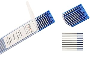 STUBOTAR SenTECH TIG Électrodes en tungstène 2% de Lanthane, WL20 (Bleu), 1,6 mm x 150 mm de 10 pièces par paquet
