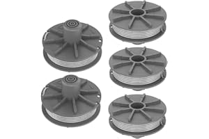 RNGCPTO 5 Stück Ersatzfadenspule 5307-20 für Gardena Turbotrimmer, Ersatzspule Fadenspulen für Gardena 5307-20 Rasentrimmer 8846, 8847, 8848, 9805, 9806, 9807, 9808, 9809, 9827, 9870, 9872, 9874