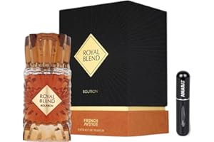 RESAES RESISTANT AND AESTHETIC Profumo Royal Blend Bourbon Extrait di Parfum 100 ml, profumo arabo unisex a lunga durata, include nebulizzatore, fragranza orientale e legno con note di whisky, cannella e quercia