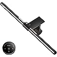Quntis Monitor Light Bar with Backlight and Remote Control, 40cm Curved Monitor Lamp with Stepless Brightness & Hue Adjustment, CRI≥95 Eye-Care No Screen Glare Computer Screen Light Bar Home Office