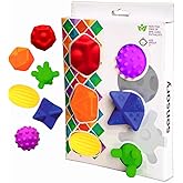 Sensory Duyusal Bebek Topları: 6'lı set | her topta farklı doku ve renkler | Duyusal ve zihinsel gelişim | banyo topları | ha