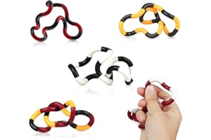 Powmag 5 Stück Fidget Twister Handspielzeug, Hand Tangles Spielzeug, Wickelspielzeug, Stressabbau Twister Fidget Toy Hand-Augen-Koordinationsspielzeug, Autismus