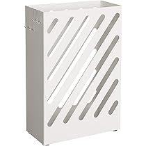 Porta Ombrelli SONGMICS In Metallo Con Vaschetta - Grigio Antracite, 49 Cm, Con Gancetti