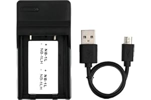 Norifon NB-1L USB Ladegerät für Canon Digital IXUS 300, 320, 330, 400, 430, 500, V, V2, V3, IXY Digital 200, 300, 400, 430, 450, 500, S230, S330, PowerShot S300, S330, S410, S500 Kamera und Mehr