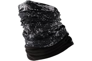 Hilltop Bufanda con Forro Polar Multiusos, Braga de Cuello para Motorista, Bufanda de Tubo, Máscara de Esquí, Bandana, Diseño Actual y en Colores de Moda, Ideal para Hombre y Mujer