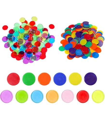 Jetons De Bingo Verts 19 Mm - Lot De 100 Pièces Pour Jeux, Comptage Et Apprentissage