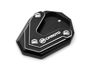 TEAUSA Misura for CFMOTO MT800 800MT 650MT 800 650 MT CF 650 TR-G 650TR-G Accessori Moto Cavalletto Cavalletto laterale Prolunga Pad Portachiavi (Size : A Kickstand Black)