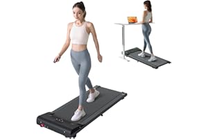 LONTEK Walking Pad, Under Desk Treadmill with SPAX App, Upgraded Brushless Motor, LED Display, Foldable Walking Running Machine with Remote Control for Home Office