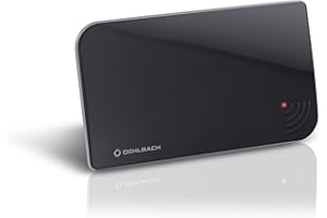 Oehlbach Scope Vision DVB-T2 HD - Cyfrowa Antena Pokojowa z Aktywnym Wzmacniaczem - Prąd USB - Wewnętrzna, Zwycięzca Testu - Czarna