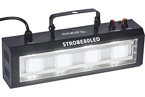 Ibiza - STROBE80LED - Luz estroboscópica LED 4x20W - Negro